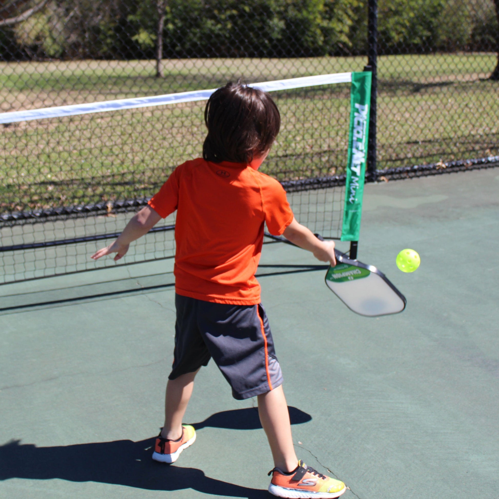 OnCourt OffCourt Nets PickleNet Mini Pickleball Net System - Oval Poles